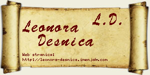 Leonora Desnica vizit kartica